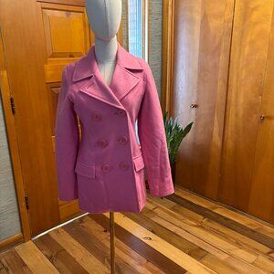 Delia's Pink Wool Coat XS